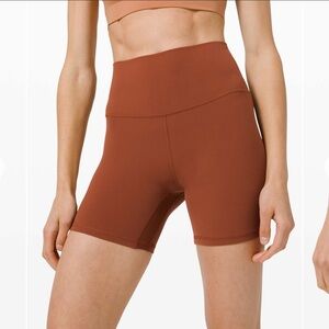 Lululemon align shorts in terracotta